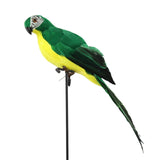 25cm Handmade Simulation Parrot Creative Feather Lawn Figurine Ornament Animal Bird Garden Bird Prop Decoration