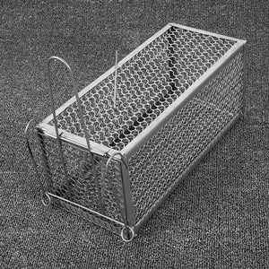 SOLEDI 1pcs Steel Cage Mouse Control Catch Animal Trap Rat Metal 30*12*24cm Squirrel High Sensitivity Mice Garden Rat Cage